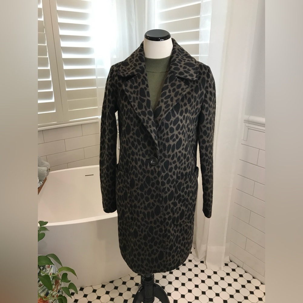 Bernardo Animal Print Coat